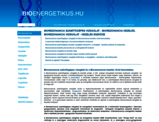 biorezonancia.bioenergetikus.hu screenshot