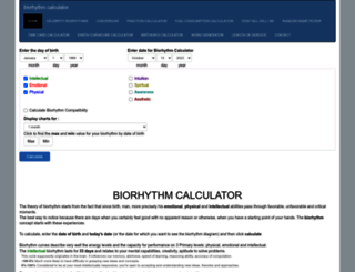 biorhythm-calculator.net screenshot