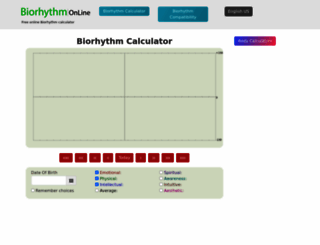 biorhythmonline.com screenshot