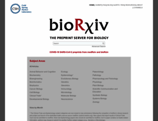 biorxiv.org screenshot
