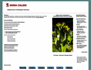 biosci.sierracollege.edu screenshot