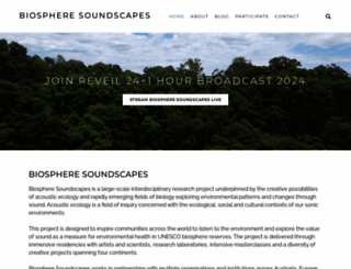 biospheresoundscapes.org screenshot