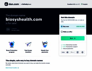 biosyshealth.com screenshot