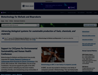 biotechnologyforbiofuels.com screenshot