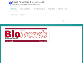 biotek.lipi.go.id screenshot
