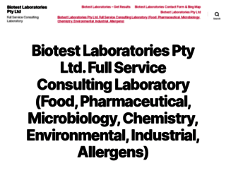 biotestlab.com.au screenshot