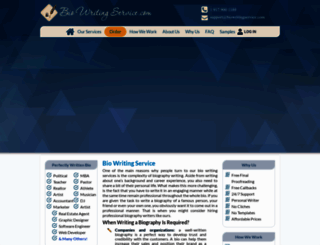 biowritingservice.com screenshot