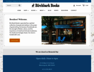 birchbarkbooks.com screenshot