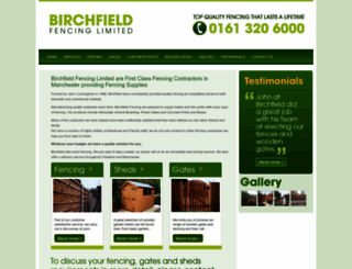 birchfield-fencing.co.uk screenshot