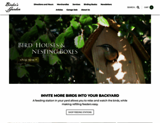 birdersgarden.com screenshot