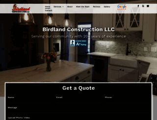 birdlandconstruction.com screenshot