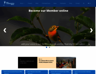 birdlifenepal.org screenshot