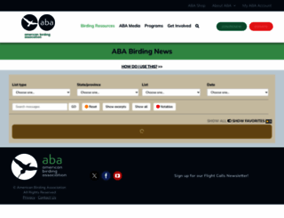 birdnews.aba.org screenshot