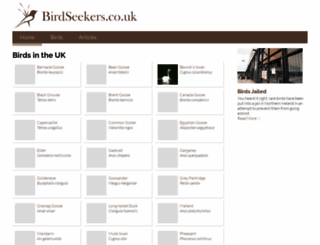 birdseekers.co.uk screenshot