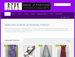 birdsofparadisefashion.com screenshot