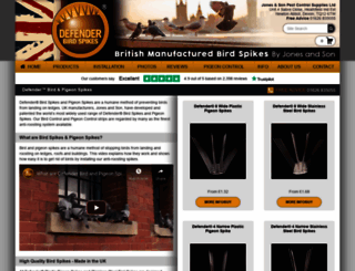birdspikesonline.co.uk screenshot