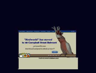 birdworld.com.au screenshot