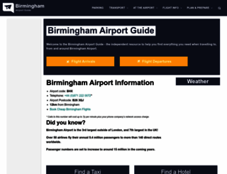 birmingham-airport-guide.co.uk screenshot