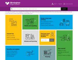birmingham.gov.uk screenshot