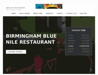 birminghambluenilerestaurant.co.uk screenshot
