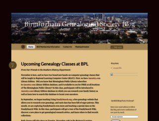 birminghamgenealogy.wordpress.com screenshot