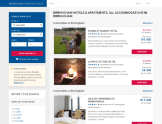 birminghamhotelsweb.com screenshot