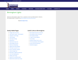 birminghamlights.com screenshot