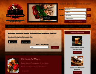 birminghamrestaurants.com screenshot
