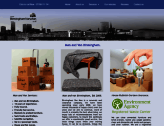 birminghamvanman.co.uk screenshot