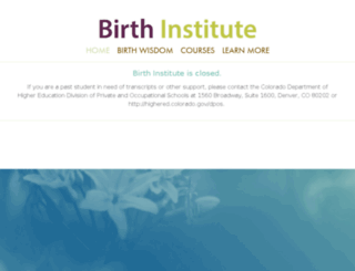 birth-institute.com screenshot