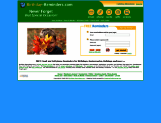 birthday-reminders.com screenshot