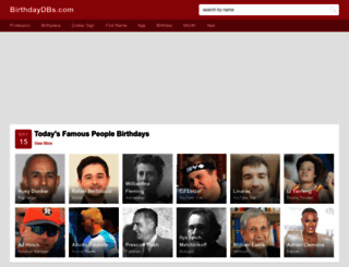 birthdaydbs.com screenshot