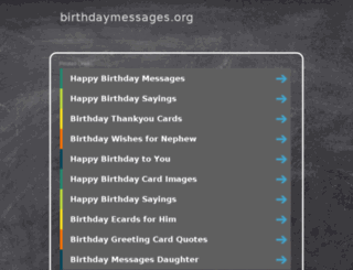 birthdaymessages.org screenshot