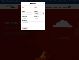 birthdayorganizer.in screenshot