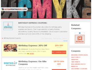 birthdaypartycoupons.net screenshot