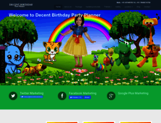 birthdaypartyplaner.com screenshot
