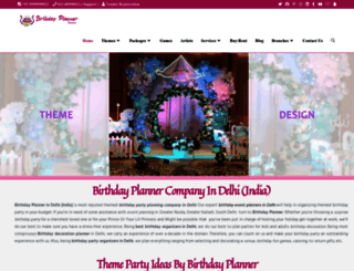 birthdayplanner.co.in screenshot