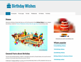 birthdaywishes.net screenshot
