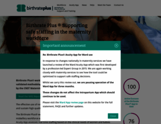 birthrateplus.co.uk screenshot