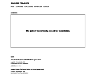 bischoffprojects.com screenshot
