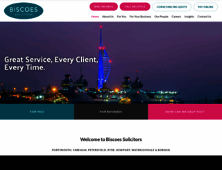 biscoes-law.co.uk screenshot