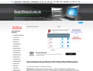 bisebwp.boardresult.pk screenshot