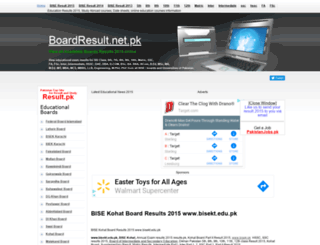 bisekt.boardresult.pk screenshot