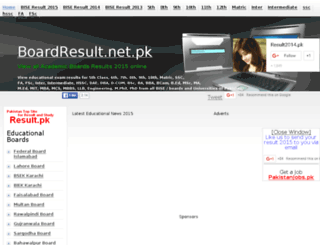 bisemultan.boardresult.net.pk screenshot