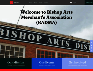 bishopartsdistrict.com screenshot