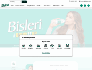 bisleri.com screenshot