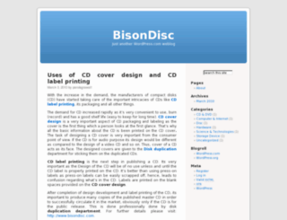 bisondisc.wordpress.com screenshot