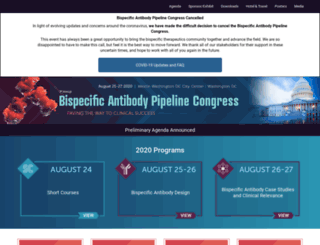 bispecificantibodycongress.com screenshot