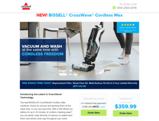 bissellcrosswave.ca screenshot