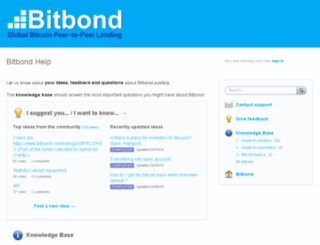 bitbond.uservoice.com screenshot